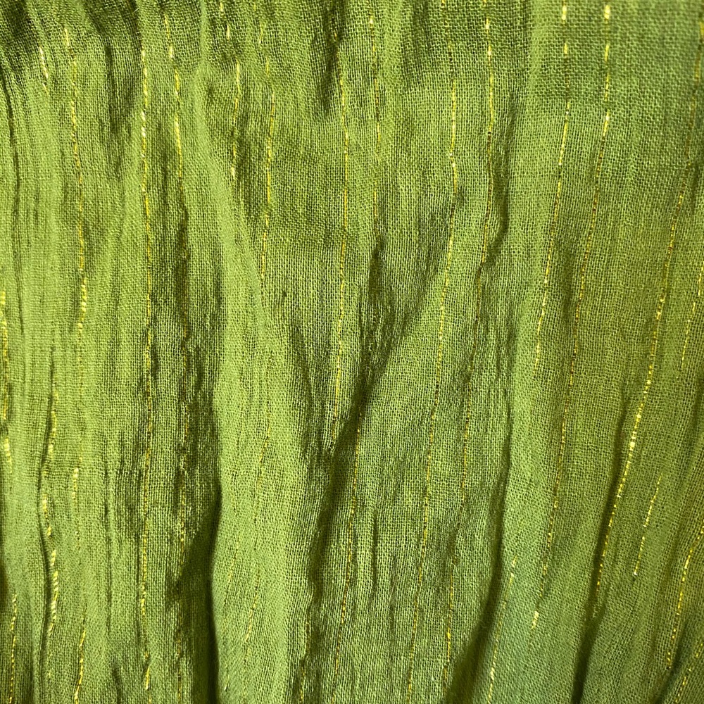 Green with gold detail turban cloth/scarf